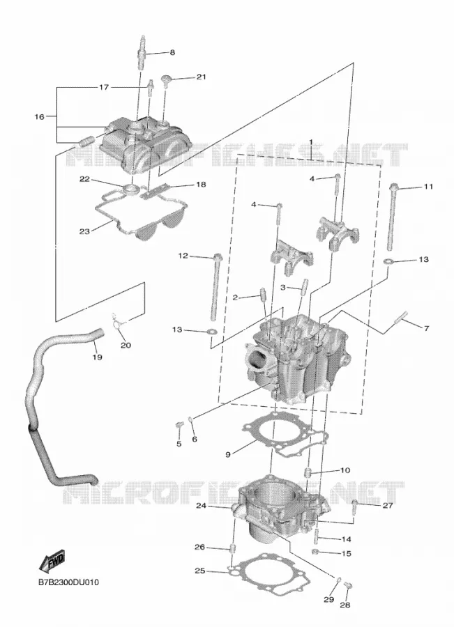CYLINDER Yamaha MOTO 250 2021 YZF  YZ250F