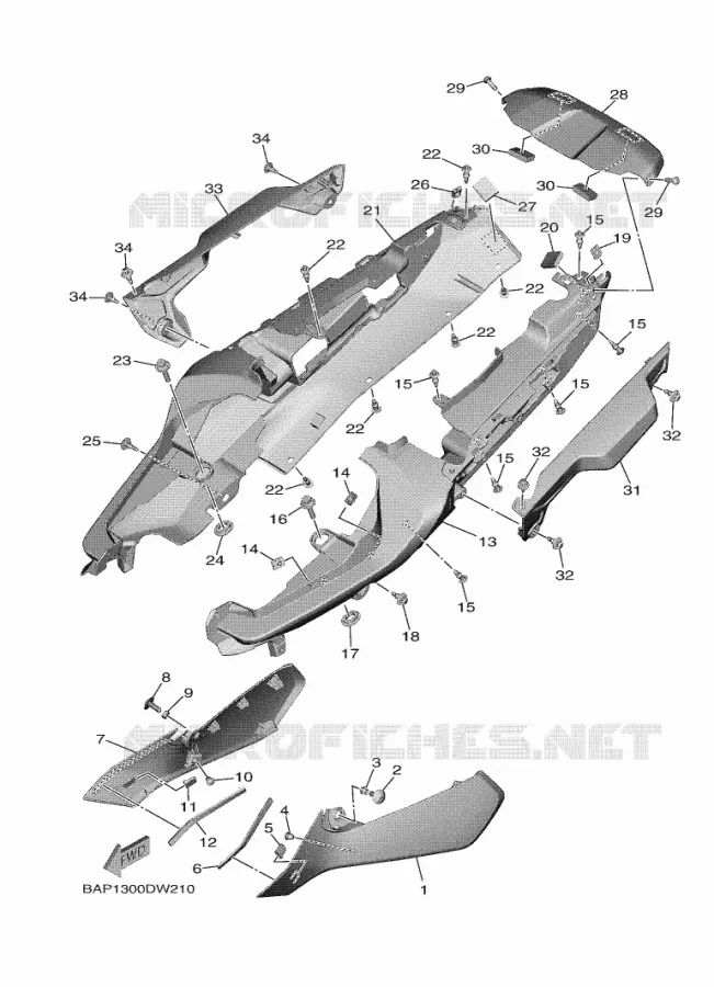 SIDE COVER Yamaha MOTO 900 2021 TRACER  MTT890D