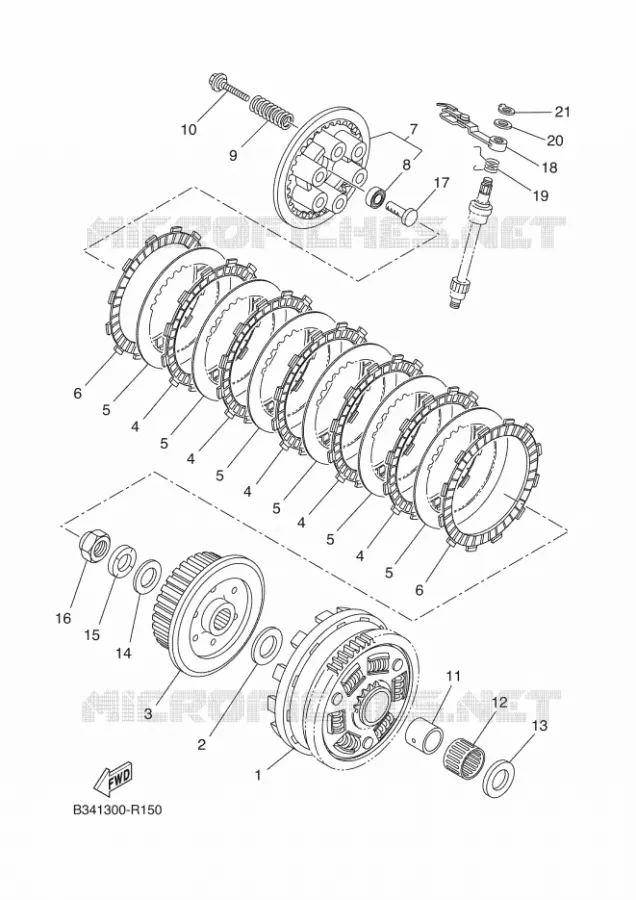 CLUTCH Yamaha MOTO 700 2021 TENERE  XTZ690D-B