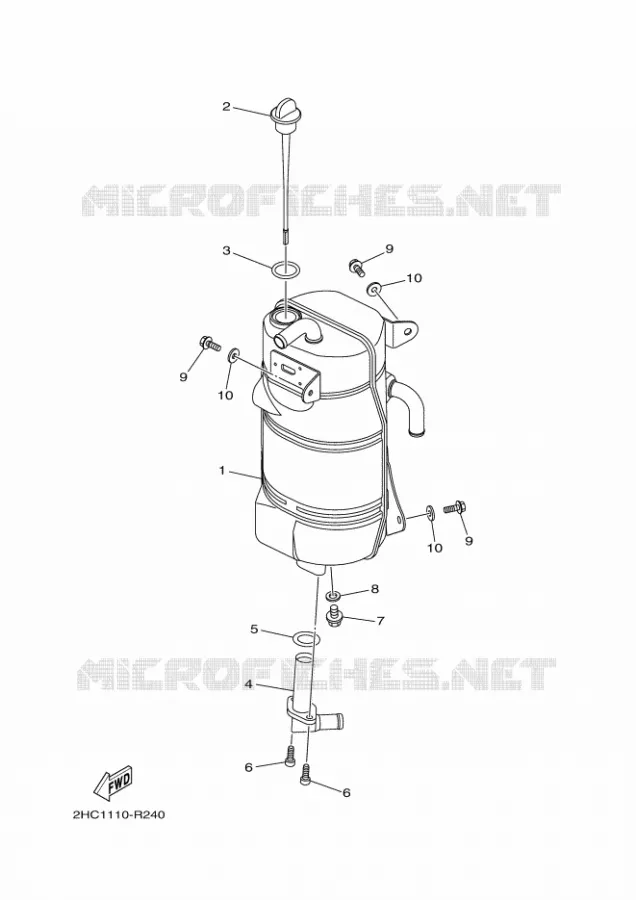 OIL TANK Yamaha SIDE BY SIDE 1000 2021 YXZ  YXZ1000E