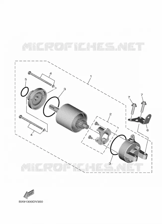 STARTER MOTOR Yamaha SCOOTER 300 2021 TRICITY  MWD300
