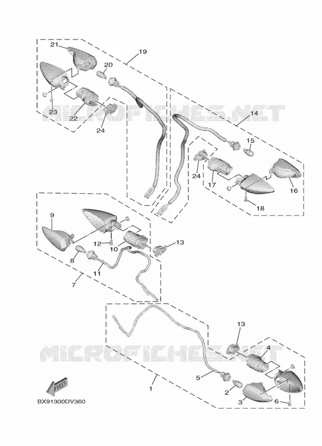INDICATOR Yamaha SCOOTER 300 2021 TRICITY  MWD300