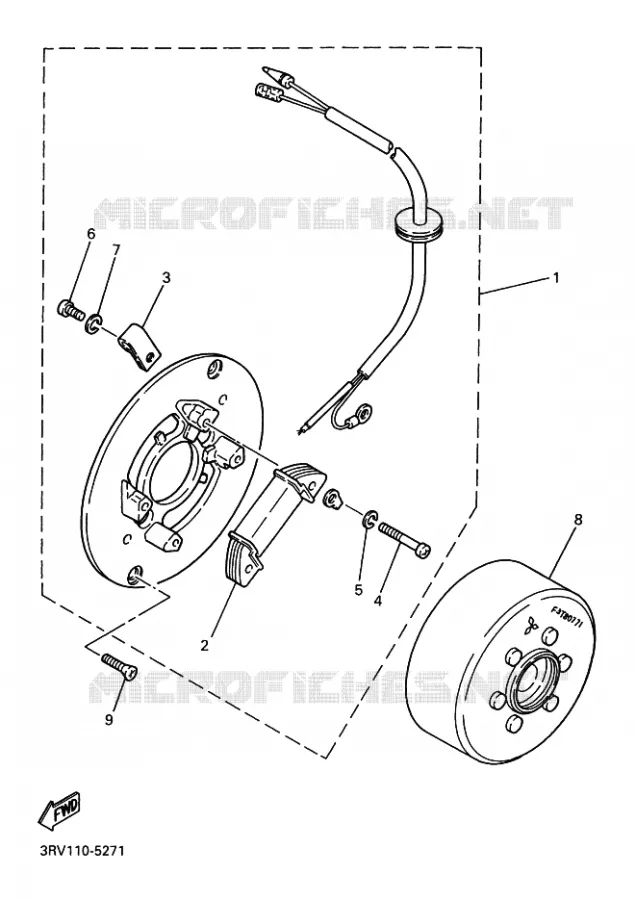 GENERATOR Yamaha MOTO 80 2003 PW  PW80