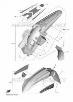 FENDER for Yamaha YZF 2022