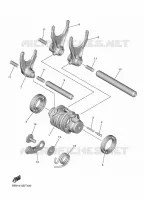 GEAR SHIFT SELECTOR DRUM / FORKS for Yamaha YZF 2022