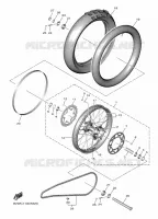 REAR WHEEL for Yamaha YZF 2022