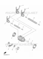 GEAR SHIFT SELECTOR DRUM / FORK for Yamaha YZF 2022