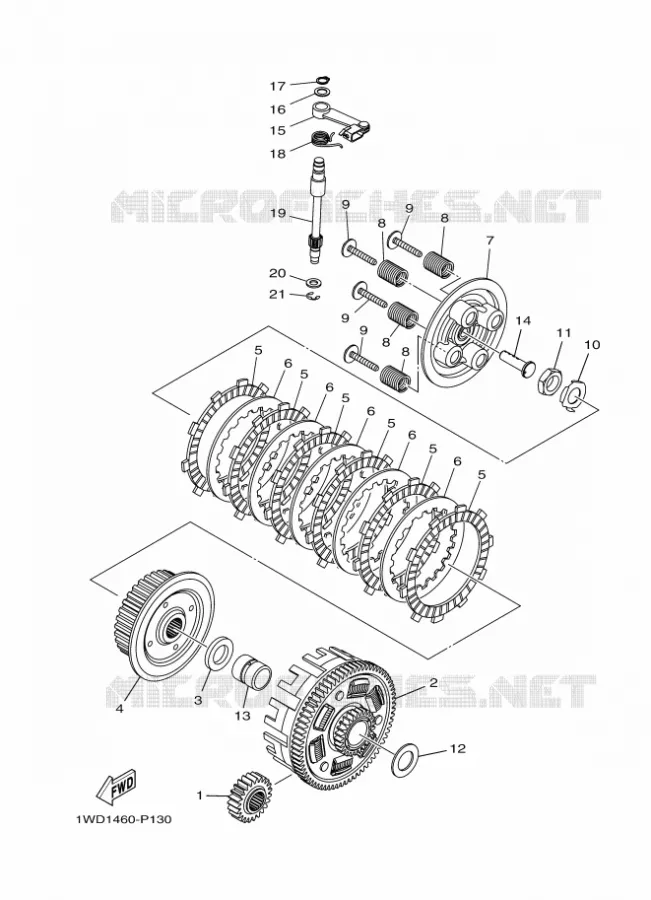 CLUTCH Yamaha MOTO 250 2022 R25  YZF250-A