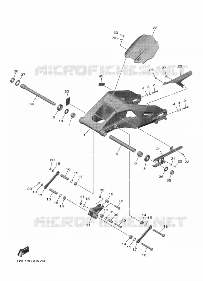 SWINGARM Yamaha MOTO 1000 2022 R1  YZF1000