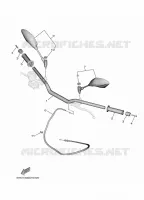 HANDLEBAR & CABLES for Yamaha MT 2022