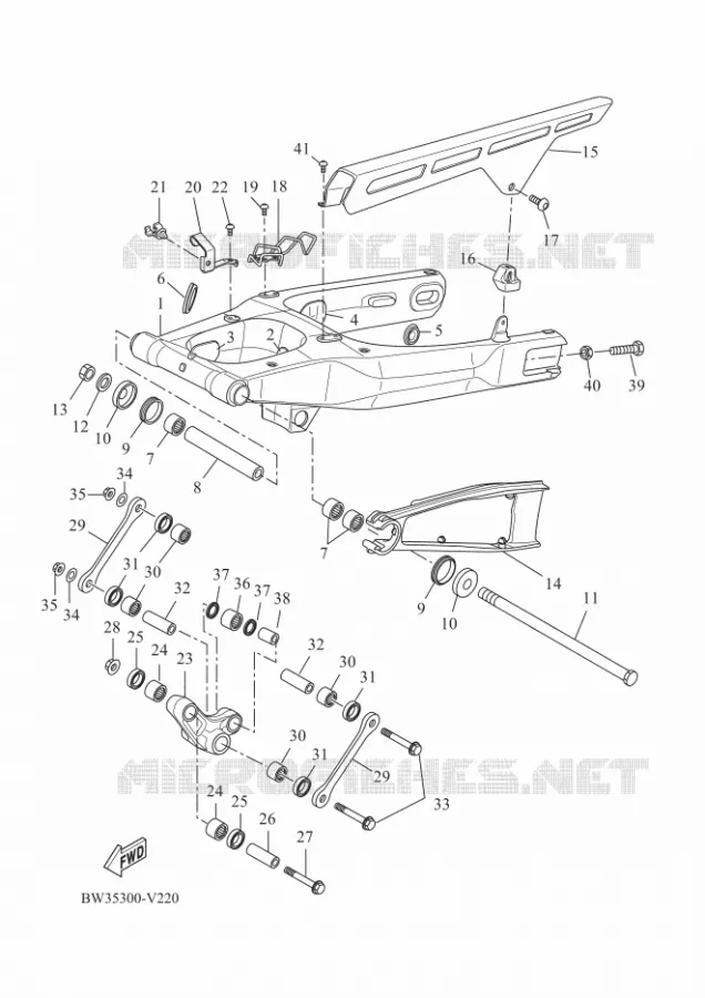 SWINGARM Yamaha MOTO 700 2022 TENERE  XTZ690D-B