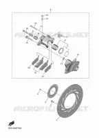 REAR BRAKE CALIPER for Yamaha NIKEN 2018
