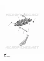 REAR SHOCK ABSORBER for Yamaha R7 2022
