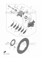 REAR BRAKE CALIPER for Yamaha R7 2022