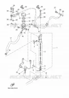 REAR BRAKE MASTER CYLINDER for Yamaha XSR 2022