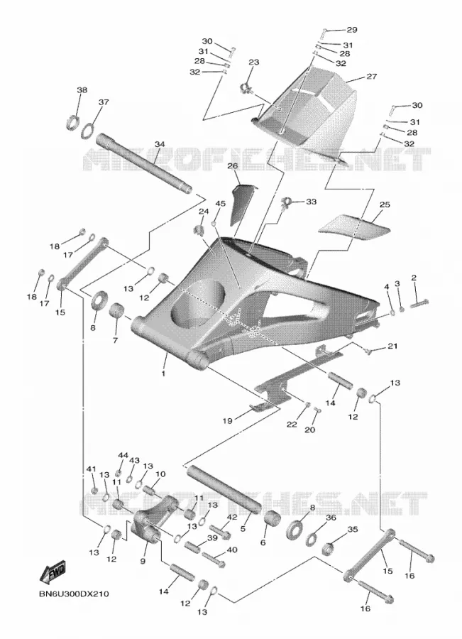 SWINGARM Yamaha MOTO 600 2022 R6  YZF600W