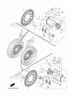 FRONT BRAKE CALIPER for Yamaha TRICITY 2022