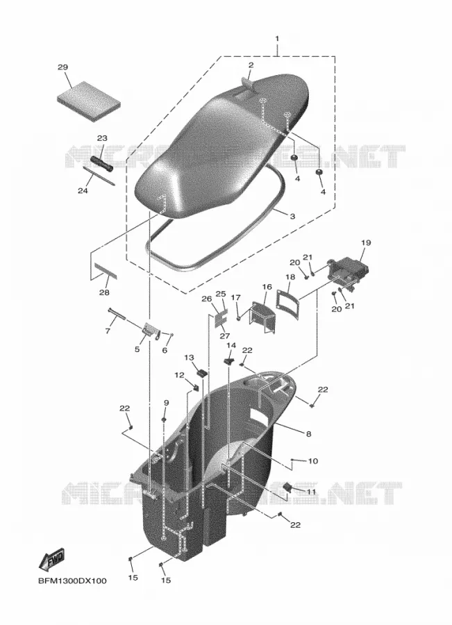 SEAT Yamaha SCOOTER ELECTRIC 2022 NEO'S  ESS025