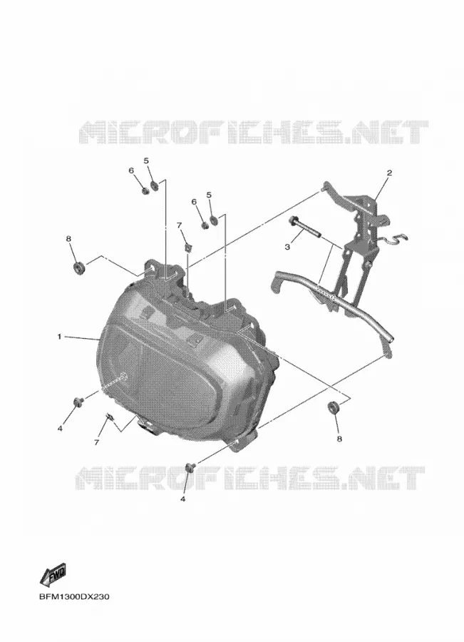 HEADLIGHT Yamaha SCOOTER ELECTRIC 2022 NEO'S  ESS025
