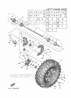 FRONT WHEEL for Yamaha WOLVERINE 2022