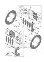 REAR BRAKE CALIPER for Yamaha WOLVERINE 2022