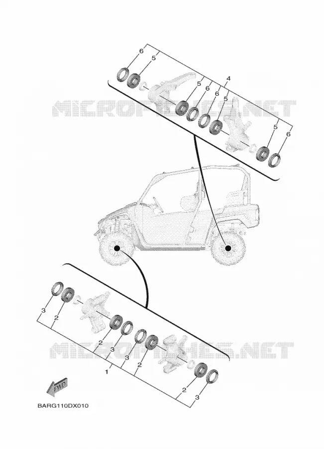 MAINTENANCE PARTS KIT Yamaha SIDE BY SIDE 850 2022 WOLVERINE  YXF850E/YX85FPAN