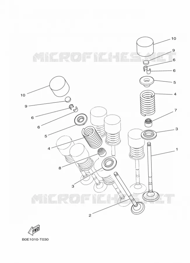 VALVE Yamaha MOTO 300 2023 R3  YZF320-A