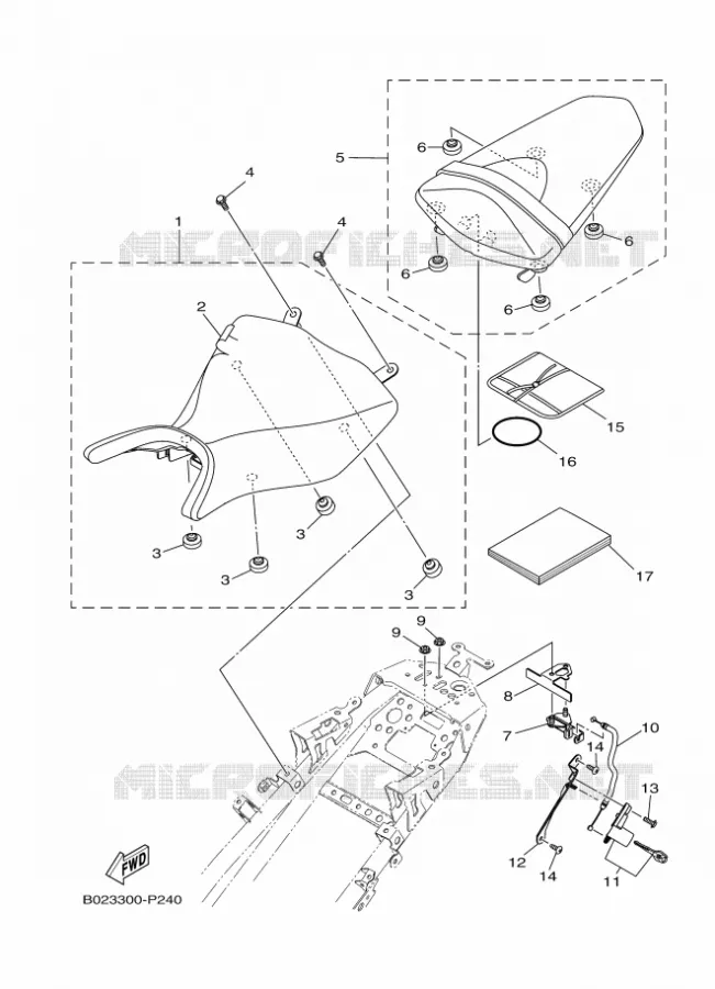 SEAT Yamaha MOTO 300 2023 R3  YZF320-A