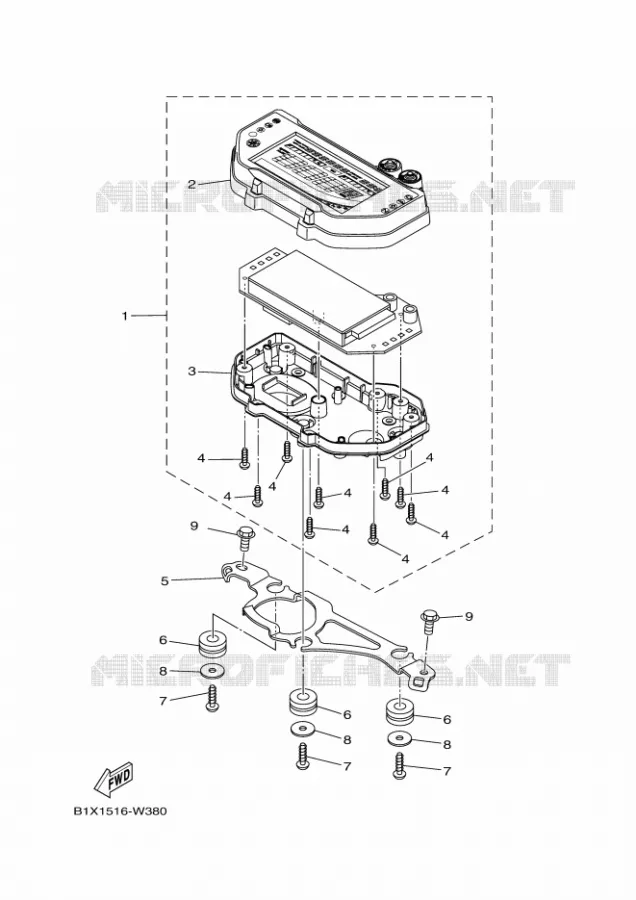 SPEEDOMETER Yamaha MOTO 300 2023 R3  YZF320-A