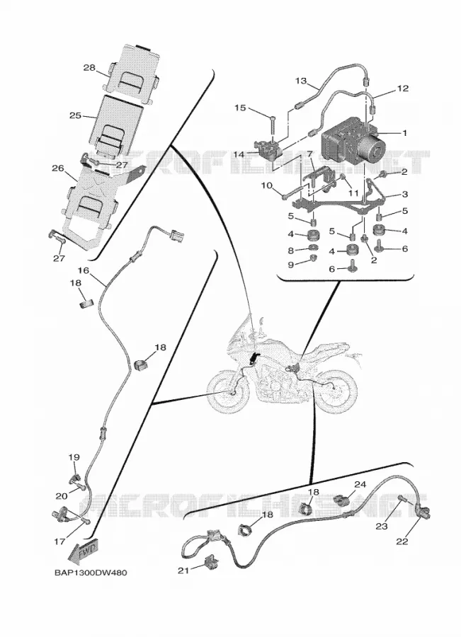 ELECTRICAL 3 Yamaha MOTO 900 2023 TRACER  MTT890D