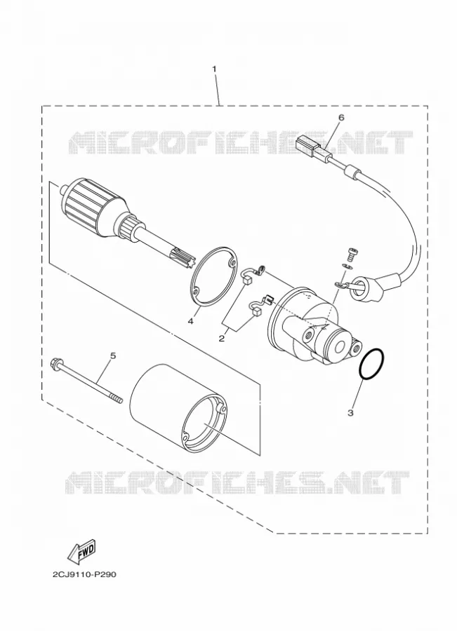 STARTER MOTOR Yamaha MOTO 50 2023 TTR  TT-R50E
