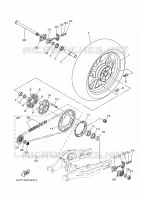 REAR WHEEL for Yamaha MT 2023