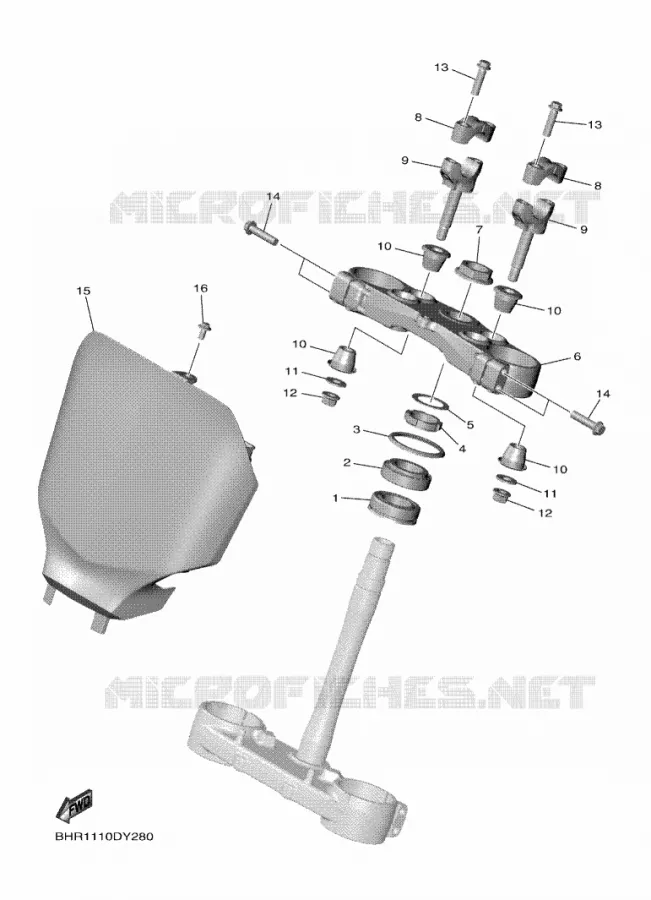 STEERING Yamaha MOTO 450 2023 YZF  YZ450F
