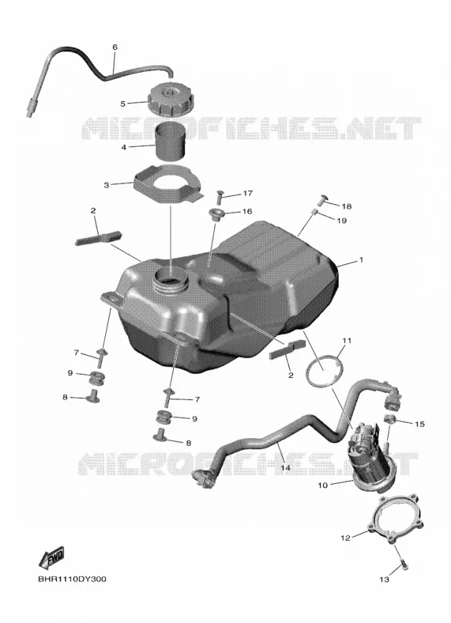 FUEL TANK Yamaha MOTO 450 2023 YZF  YZ450F