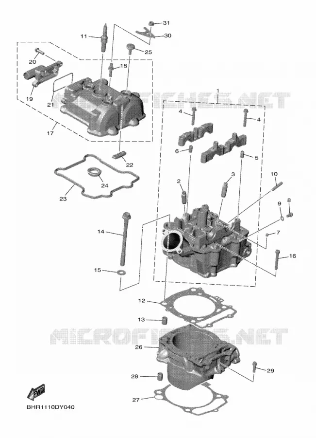 CYLINDER Yamaha MOTO 450 2023 YZF  YZ450F