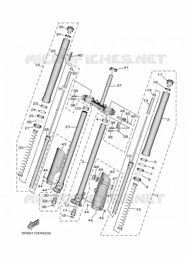 FRONT FORK Yamaha MOTO 65 2023 YZ  YZ65