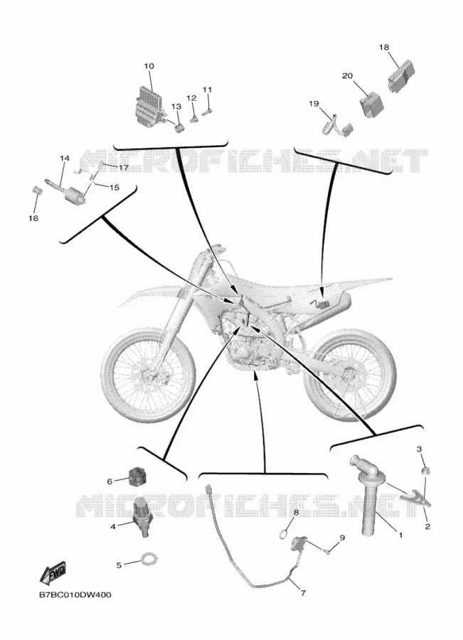 ELECTRICAL 1 Yamaha MOTO 250 2023 YZF  YZ250F