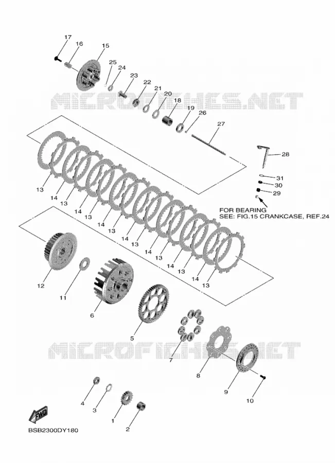 STARTER CLUTCH Yamaha MOTO 250 2023 YZF  YZ250F