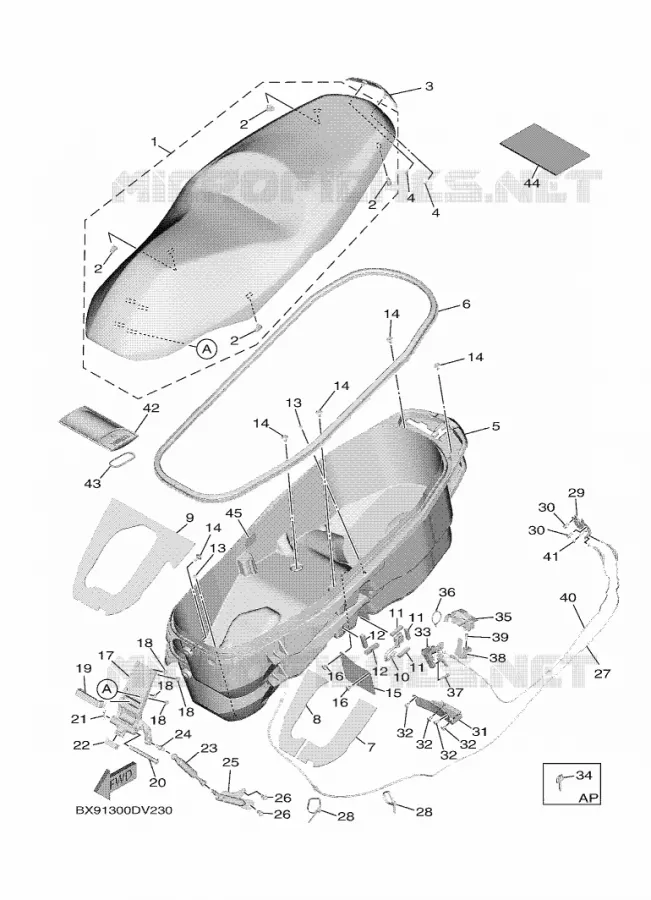 SEAT Yamaha SCOOTER 300 2023 TRICITY  MWD300