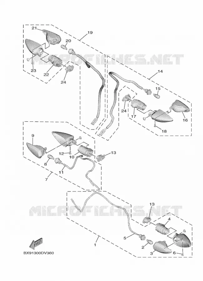 INDICATOR Yamaha SCOOTER 300 2023 TRICITY  MWD300