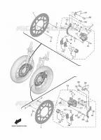 FRONT BRAKE CALIPER for Yamaha TRICITY 2023
