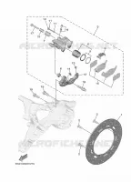 REAR BRAKE CALIPER for Yamaha TRICITY 2023