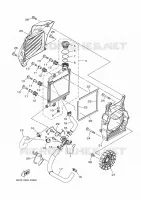 RADIATOR / HOSES for Yamaha TRICITY 2023