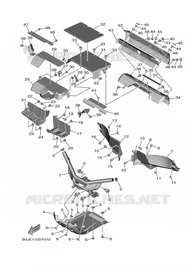 FENDER Yamaha SIDE BY SIDE 1000 2023 WOLVERINE  YXF1000EW / YX10FRPAP