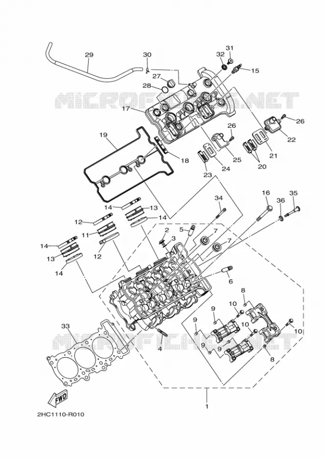 CYLINDER Yamaha SIDE BY SIDE 1000 2023 YXZ  YXZ1000E