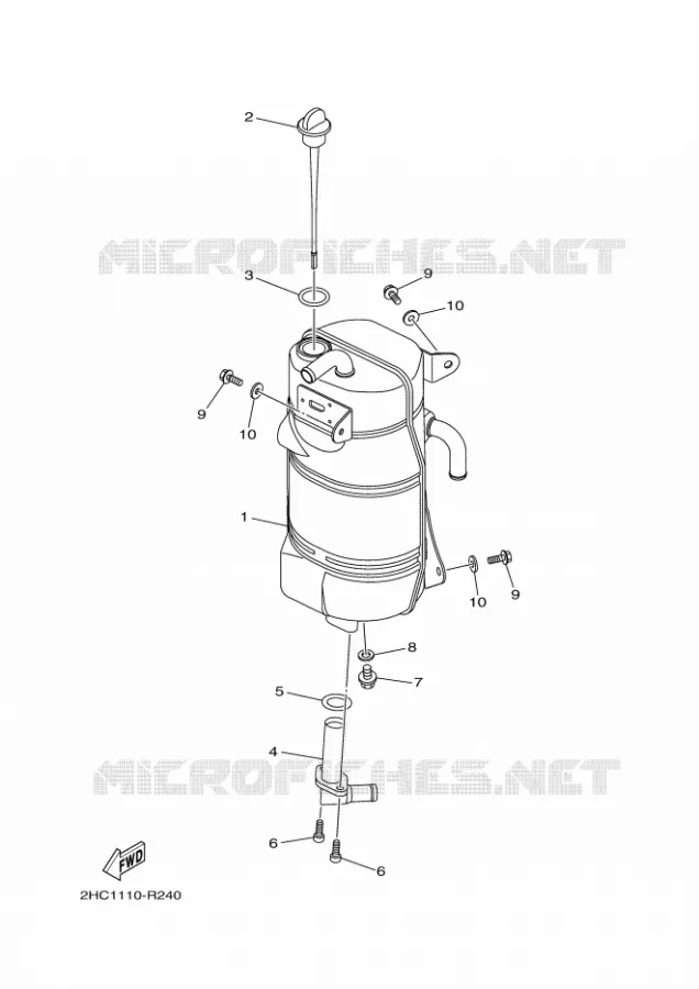 OIL TANK Yamaha SIDE BY SIDE 1000 2023 YXZ  YXZ1000E