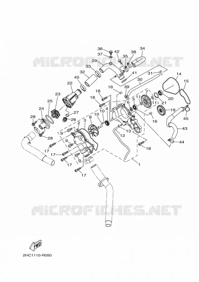 WATER PUMP Yamaha SIDE BY SIDE 1000 2023 YXZ  YXZ1000E