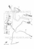 HANDLEBAR & CABLES for Yamaha KODIAK 2023