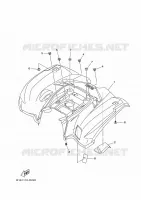 REAR FENDER for Yamaha KODIAK 2023