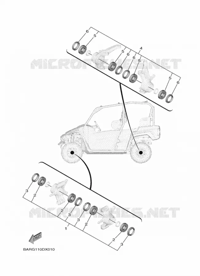 MAINTENANCE PARTS KIT Yamaha SIDE BY SIDE 850 2023 WOLVERINE  YXF850E / YX85FPAP